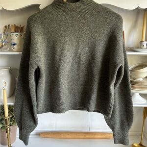 DKNY Dark Olive Turtleneck Sweater